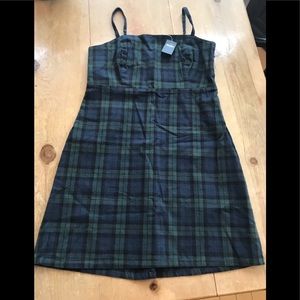 Blackwatch Plaid Flannel Dress Hollister S/L